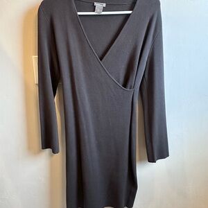 Ann Taylor Black Light Weight Sweater Dress | Size Small Petite